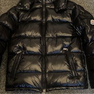 Moncler Shiny Black Puffer Jacket